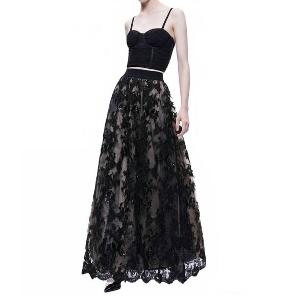 ALICE + OLIVIA Dresses & Skirts - NEW ALICE + OLIVIA tina gown maxi skirt in black